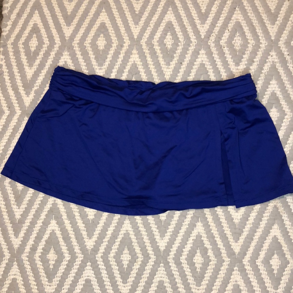 Liz Claiborne swimsuit bottoms with skirt Women’s sz.8 Royal Blue
